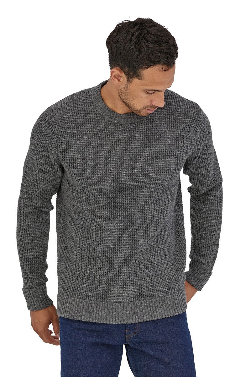 Patagonia Men s Recycled Wool Blend Sweater Hex Grey Moment Surf Company