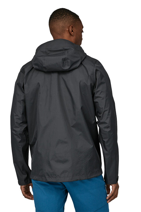 Patagonia Men's Torrentshell 3L Jacket - Black- Back on model