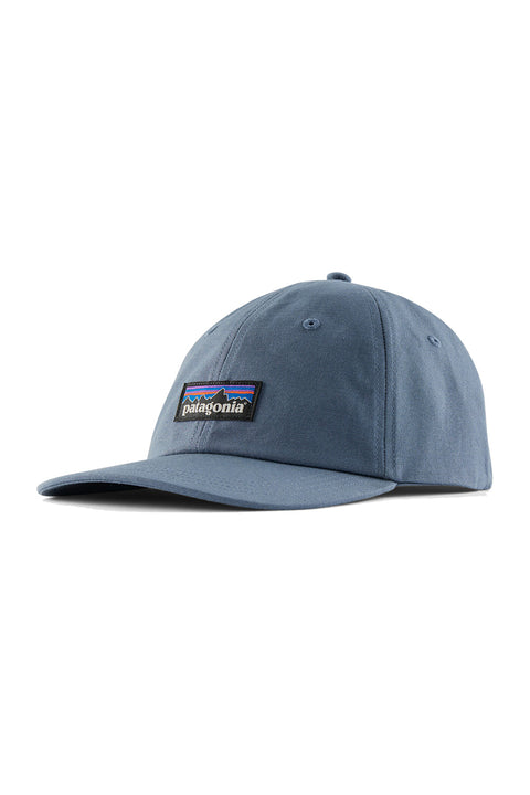 Patagonia P-6 Label Trad Cap - Utility Blue- Front