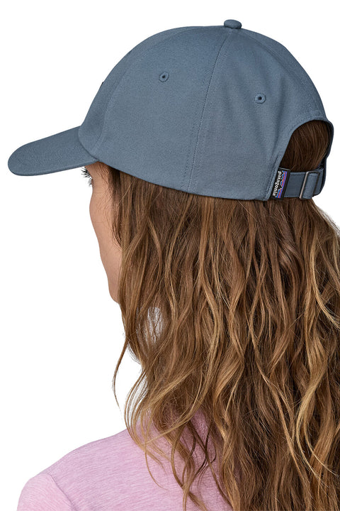 Patagonia P-6 Label Trad Cap - Utility Blue- Back on model