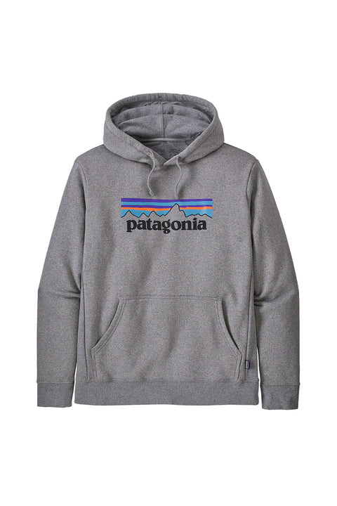 Patagonia P-6 Logo Uprisal Hoody - Gravel Heather- Front