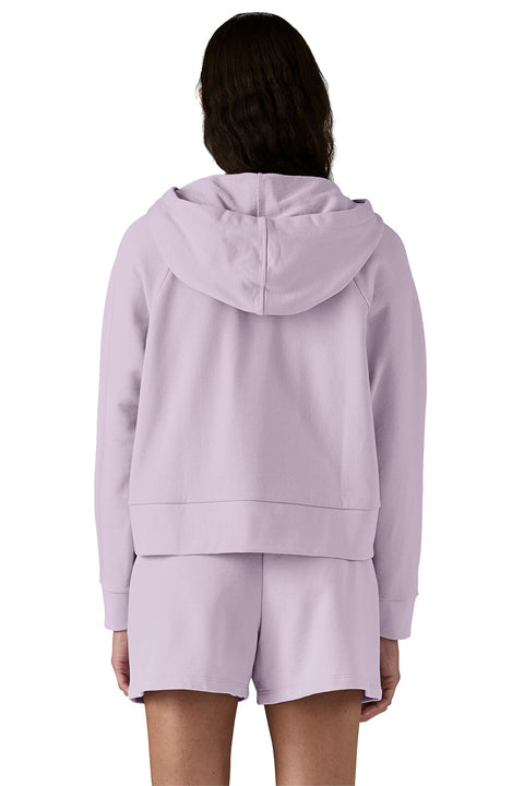 Patagonia Women's Regenerative Organic Certified Cotton Essential Hoody - Foxglove Purple- Back