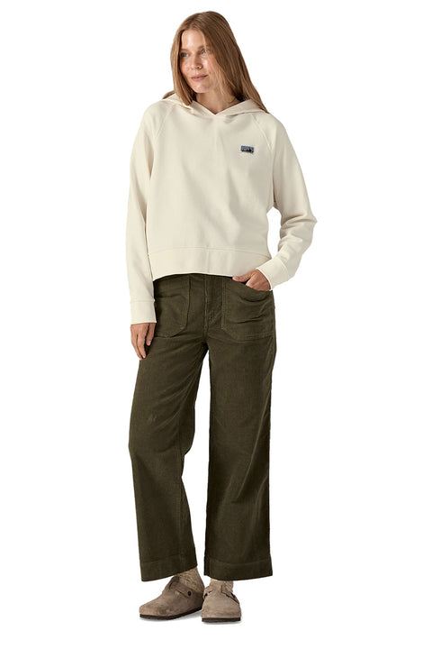 Patagonia Women's Regenerative Organic Certified Cotton Essential Hoody - Wool White- Front