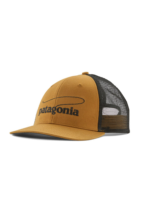 Patagonia Take A Stand Trucker Hat - Casting Logo: Raptor Brown- Front