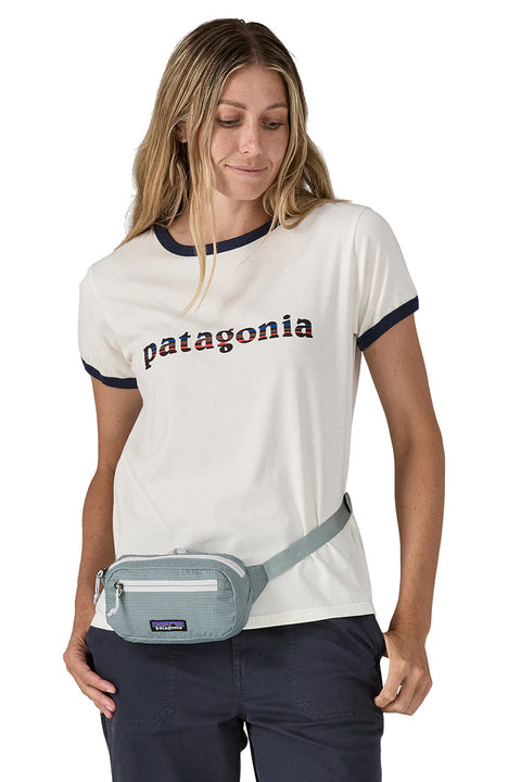 Patagonia Ultralight Black Hole Mini Hip Pack - Thermal Blue- On models hips