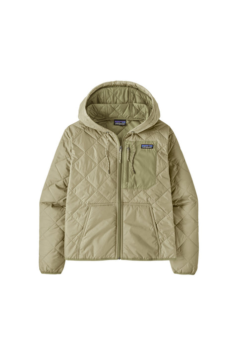 Patagonia Women's Diamond Quilted Bomber Hoody - Weathered Stone