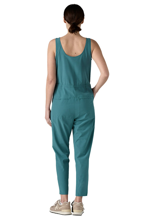 Patagonia Women's Fleetwith Jumpsuit - Wetland Blue- BAck