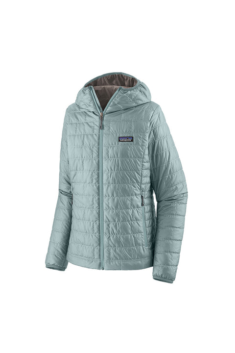 Patagonia Women's Nano Puff Hoody - Thermal Blue- Front