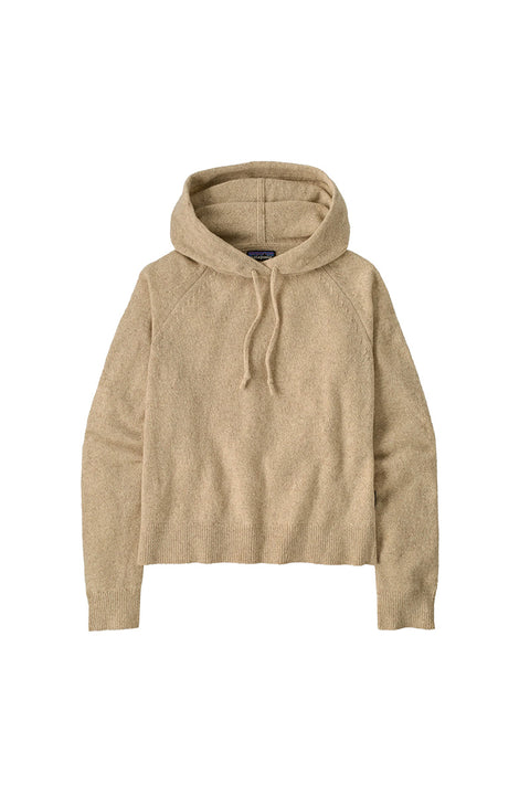 Patagonia Women's Recycled Wool-Blend Hooded Sweater - Dappled: Seabird Grey