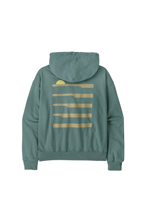 Patagonia Women's Water People Waveside Daily Hoody - Blue Sage - Back No Model