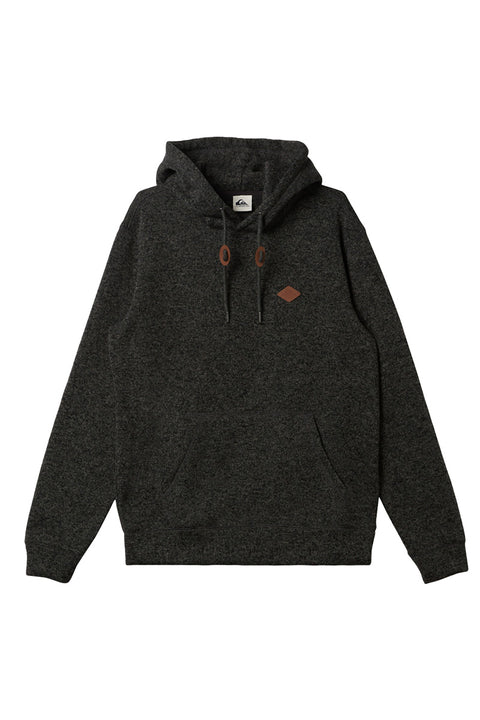 Quiksilver Keller Hoodie - Dark Grey Heather - Front No Model