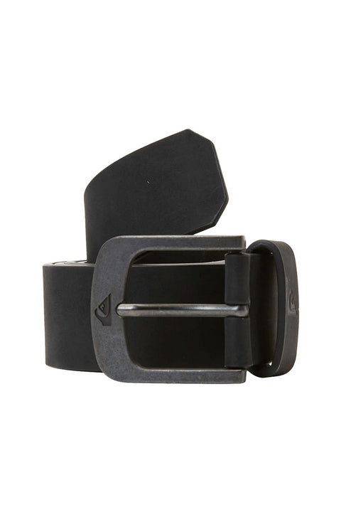 Quiksilver Main Street Faux Leather Belt - Black / Black