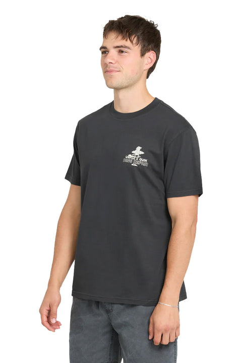 Quiksilver Unkles Ding Repair T-Shirt - Phantom- Side