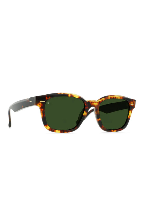 Raen Carby Sunglasses - Ristretto Tortoise / Bottle Green- Side