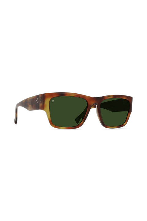 Raen Rufio Sunglasses - Split Finish Moab Tortoise / Bottle Green- Side