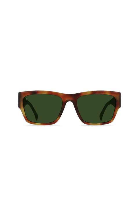 Raen Rufio Sunglasses - Split Finish Moab Tortoise / Bottle Green- Front