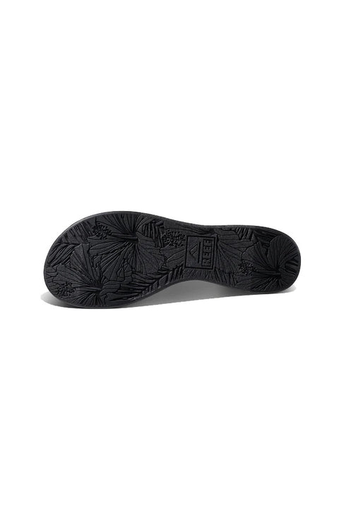 Reef Cushion Cloud Textile Sandal - Black Geo- Bottom