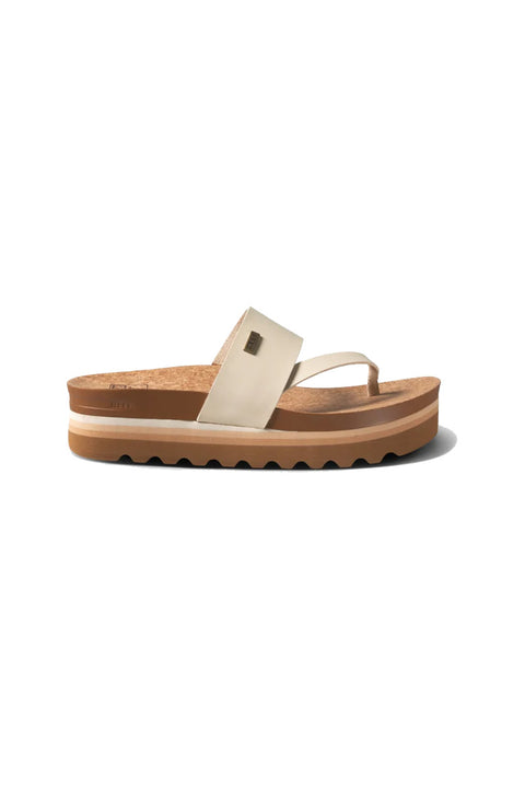 Reef Women's Cushion Sol Hi Sandals - Vintage / Tan- Side view