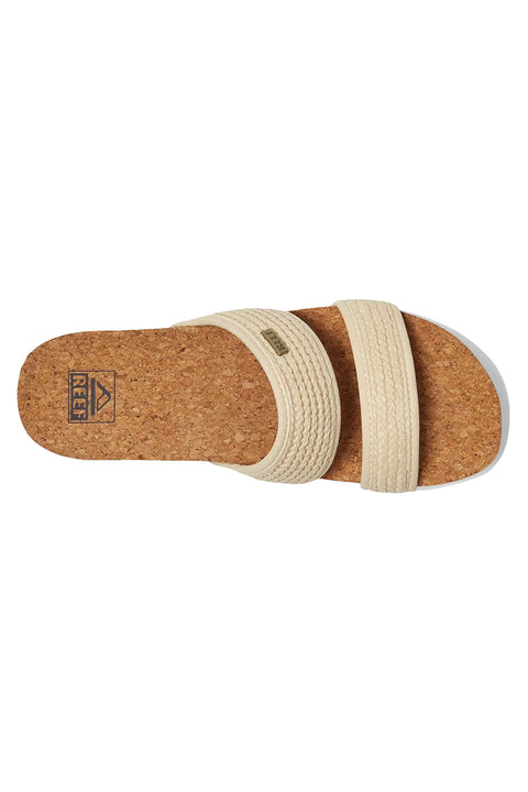 Reef Cushion Vista Hi Sandal - Vintage Raffia- Top view