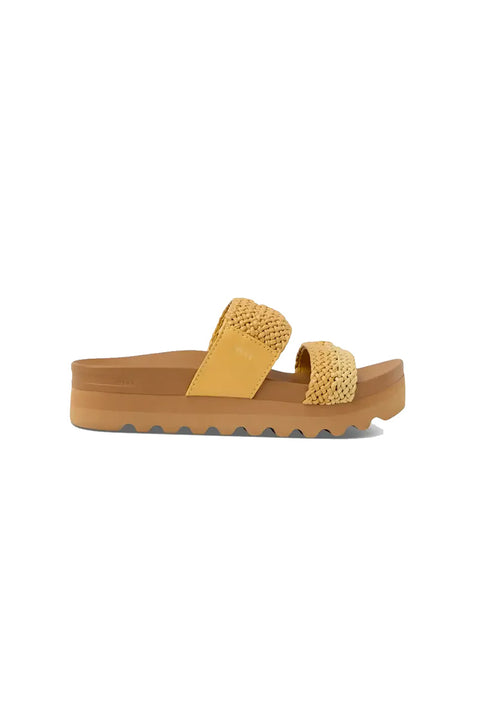 Reef Cushion Vista Hi Sandal - Yellow Duo Braid- Inside