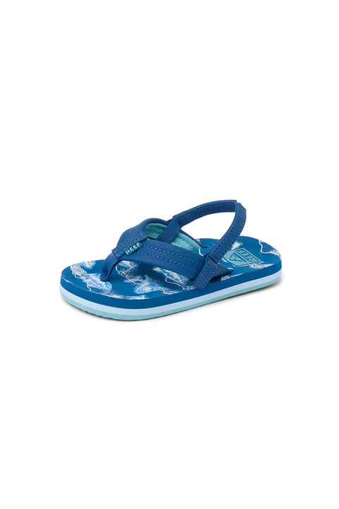 Reef Little Ahi Sandal - Royal Sharks- Front