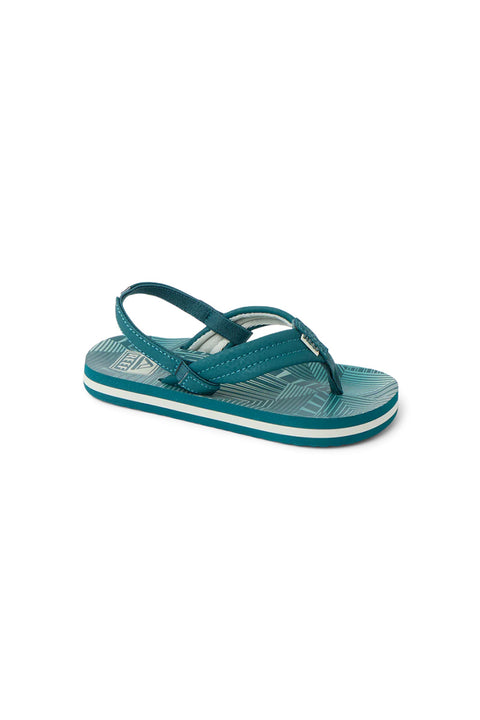Reef Little Ahi Sandal - Sage Stripe- Front 2