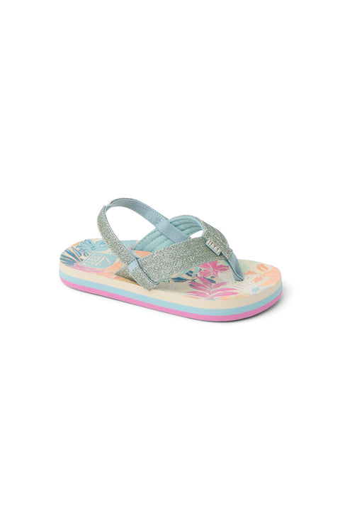 Reef Little Ahi Sandal - Tropical Floral- Front 2