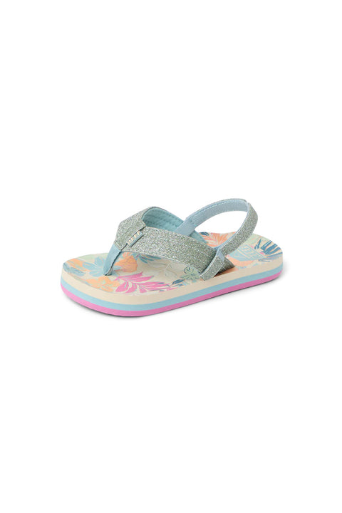 Reef Little Ahi Sandal - Tropical Floral- Front