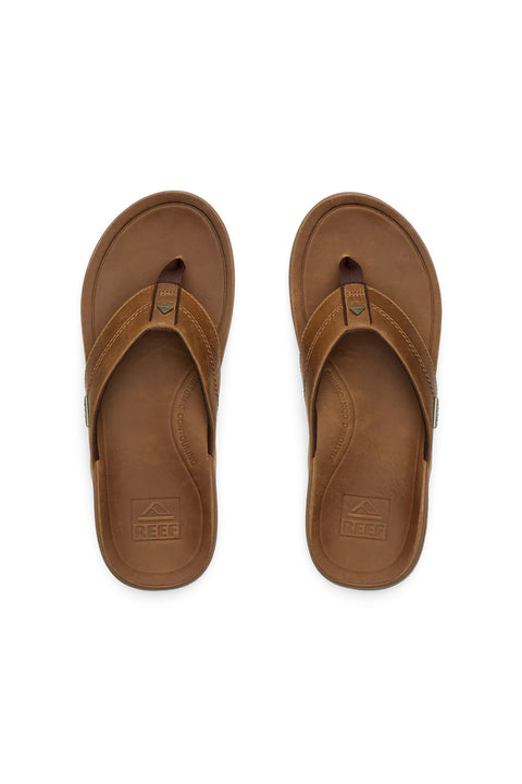Reef Leather Offshore Sandal - Bronze / Brown- Top view