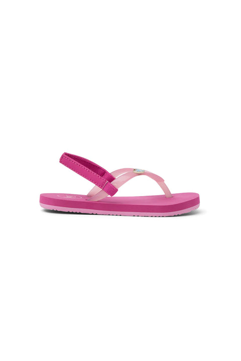 Reef Little Charming Sandals - Fuchsia Red- Side