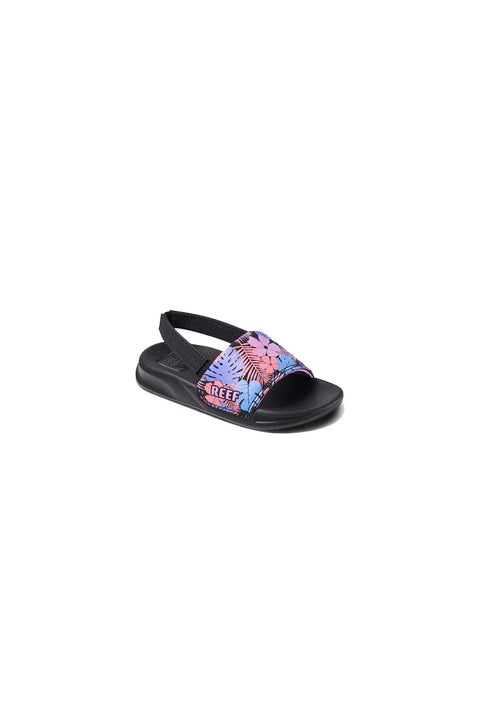 Reef Little One Slide Sandal - Purple Fronds