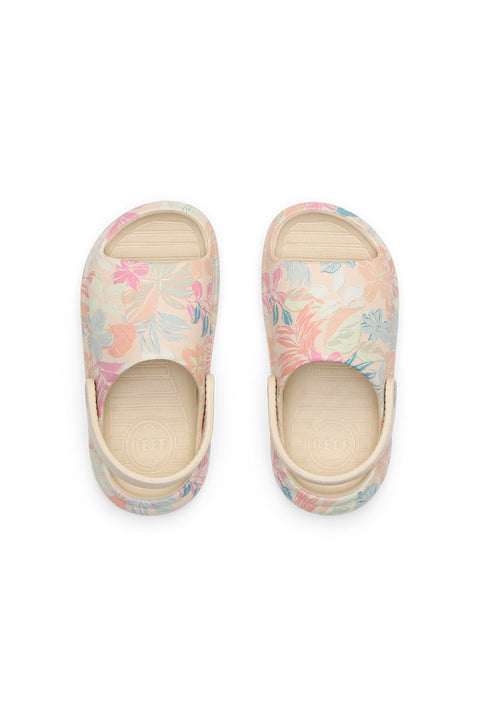 Reef Little Rio Slide Sandal - Apricot Multi- Top view