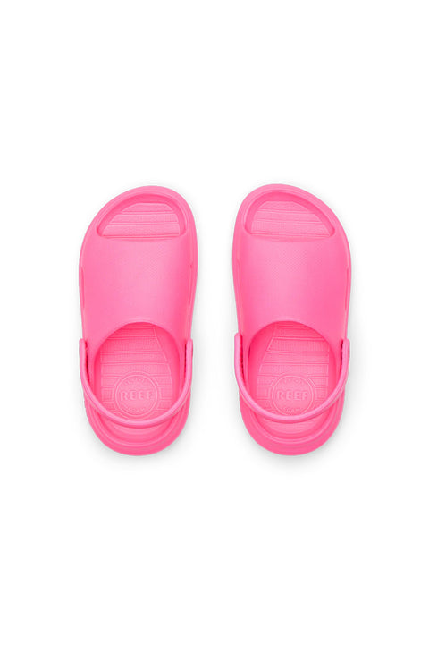 Reef Little Rio Slide Sandal - Hot Pink- Top view
