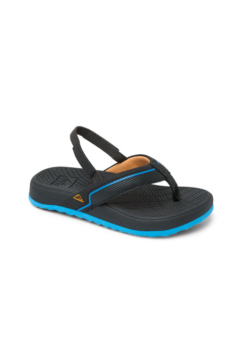 Reef Little Windswell Sandal - Black / Blue- Side with top view