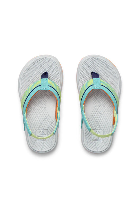 Reef Little Windswell Sandal - Tropic / Grey- Top view
