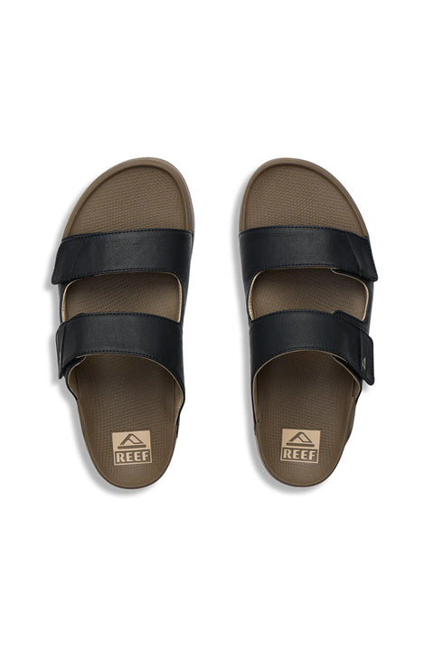 Reef Phantom Tradewind Sandal - Fossil / Black- Top view