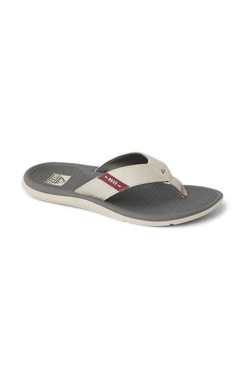 Reef Santa Ana Sandal - Tan / Grey / Maroon- Front
