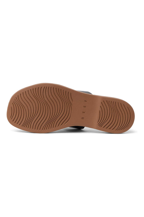 Reef Sunny Alisah Two Bar Slide Sandal - Black / Tan- Bottom