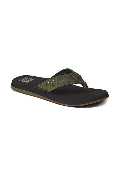 Reef The Layback Sandal - Black / Olive- Front