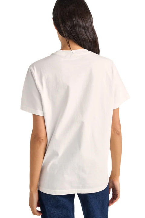 Rhythm Vino Boyfriend T-Shirt - White- Back