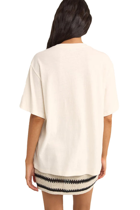 Rhythm Bloom Studio Oversized Tee - White - Back