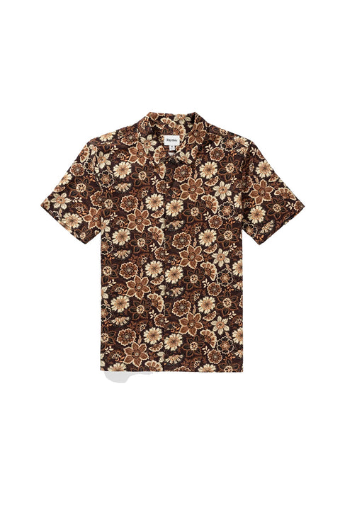 Rhythm Cantabria Linen SS Shirt - Brown - Full