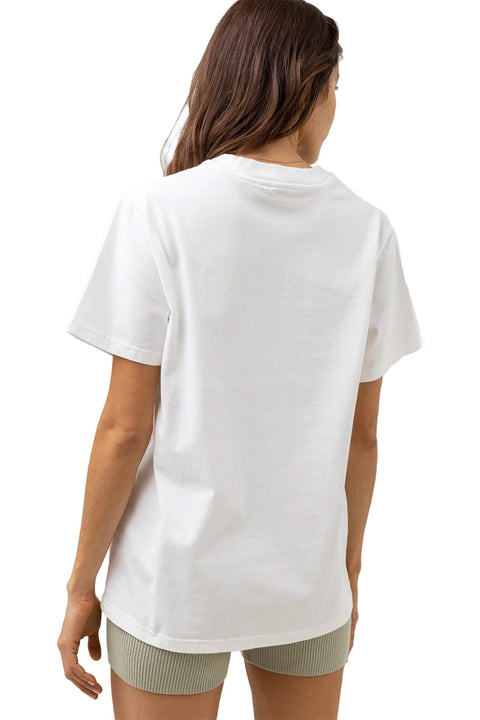 Rhythm Casa Del Sol Boyfriend Tee - Vintage White - Back