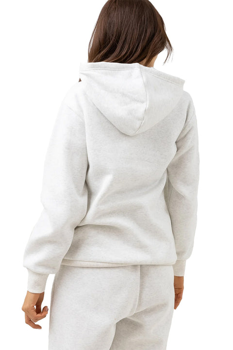 Rhythm Casa Del Sol Hooded Fleece - Grey Marle - Back