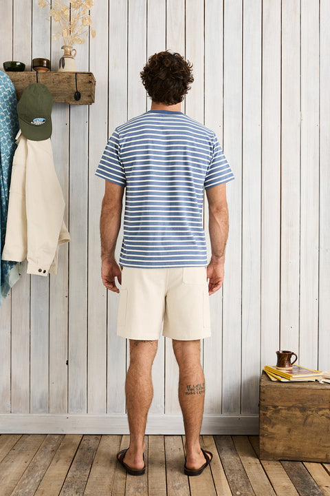 Rhythm Chasm SS T-Shirt - Multi Blue- Back