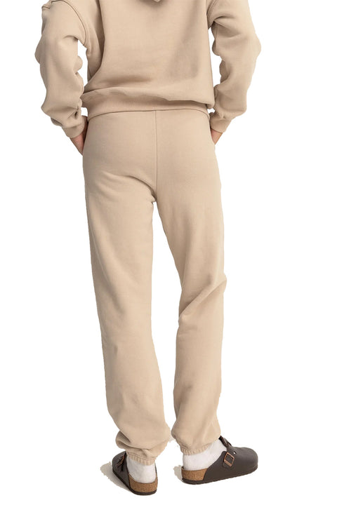 Rhythm Island Hour Track Pant - Ecru- Back view