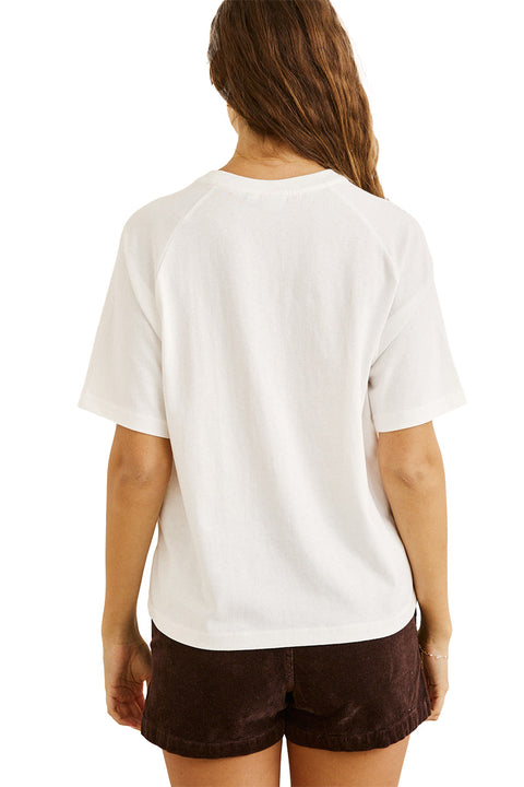 Rhythm Ocean Sounds Raglan T-Shirt - Vintage White- Back