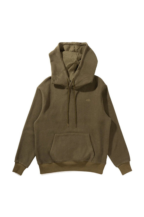 Rhythm Reverse Fleece Hoodie - Olive - No Model