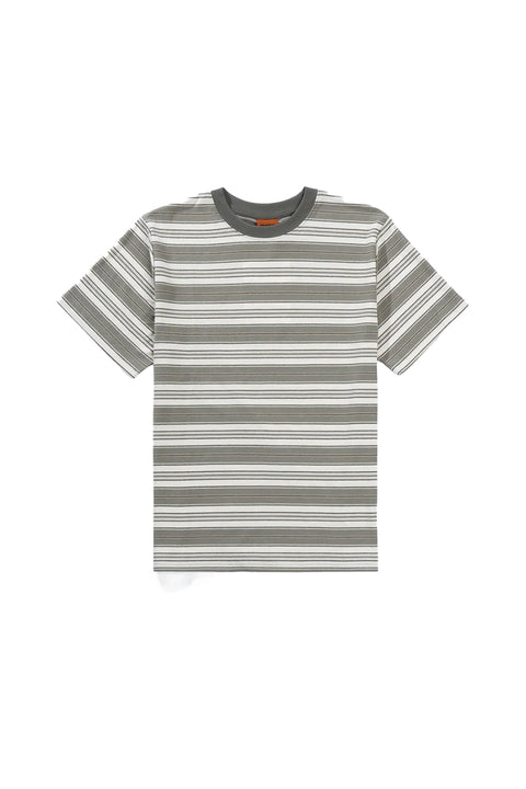 Rhythm Vintage Stripe S/S Shirt - Olive - No Model