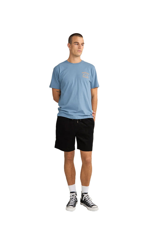 Rhythm Wilderness SS T-Shirt - Vintage Blue- Front view zoomed out